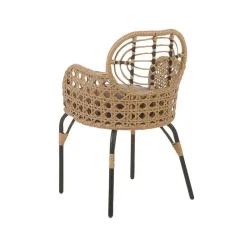 Beliani PRATELLO - Tuinstoel set van 4 - Naturel - Rotan Sale