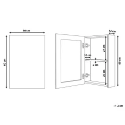 Beliani PRIMAVERA - Badkamermeubel - Wit - Multiplex Clearance