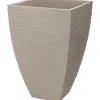 Pro Garden plantenpot - Tuin - kunststof - zand/beige - D40 x H60 cm Discount