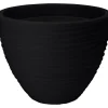 Pro Garden plantenpot - Tuin - kunststof - antraciet - D40 x H31 cm Hot