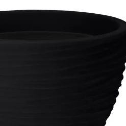 Pro Garden plantenpot - Tuin - kunststof - antraciet - D40 x H31 cm Hot