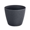 Prosperplast Bloempot Splofy - antraciet - voor buiten - 40 cm Discount