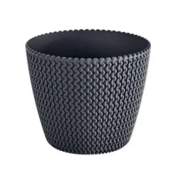 Prosperplast Bloempot Splofy - antraciet - voor buiten - 40 cm Discount