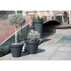 Prosperplast Plantenpot Classic - antraciet - D58 x H47 cm Outlet