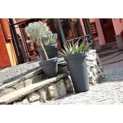 Prosperplast Plantenpot Classic - antraciet - D58 x H47 cm Outlet