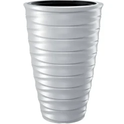Prosperplast Plantenpot Design Waves - kunststof - wit - D38 cm Sale