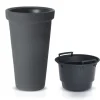 Prosperplast Plantenpot Flower Tower - antraciet - D40 x H60 cm Sale