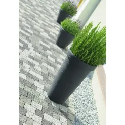 Prosperplast Plantenpot Flower Tower - antraciet - D40 x H60 cm Sale