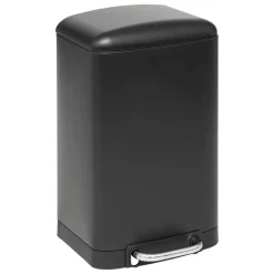 5five Prullenbak/pedaalemmer - zwart - metaal - 20L - 30 x 30 x 53 cm New