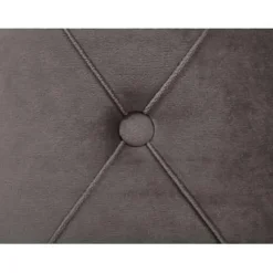 Beliani PUEBLO - Poef - Grijs - 40/33 cm - Fluweel Online