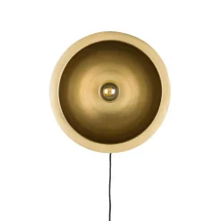 Puur - Dudley wandlamp rond L - zwart/goud Sale
