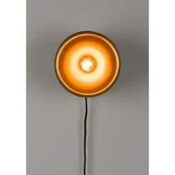 Puur - Dudley wandlamp rond S - zwart/goud Best