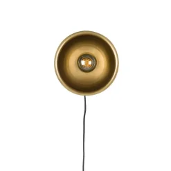 Puur - Dudley wandlamp rond S - zwart/goud Best
