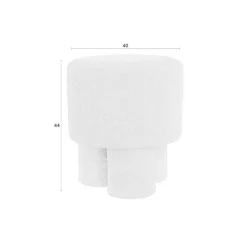 Puur - Sylvia poef - wit Hot