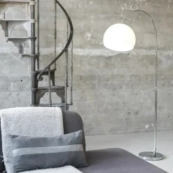 QAZQA booglampen arc-basic zilverkleurig e27 Sale