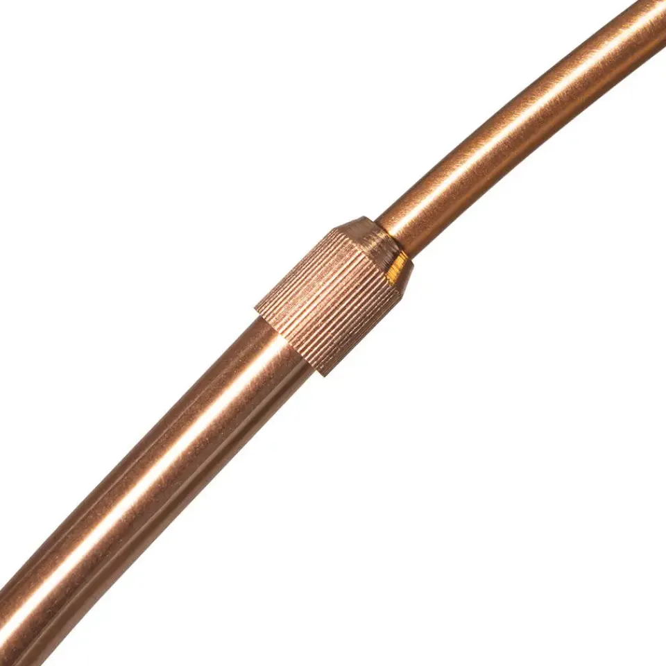 QAZQA booglampen arc-basic bruin e27