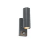 QAZQA buitenlampen met sensor duo grijs gu10 New