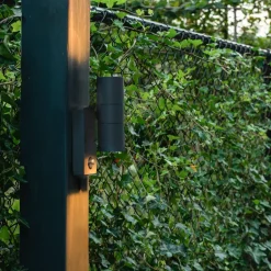 QAZQA buitenlampen met sensor duo grijs gu10 New