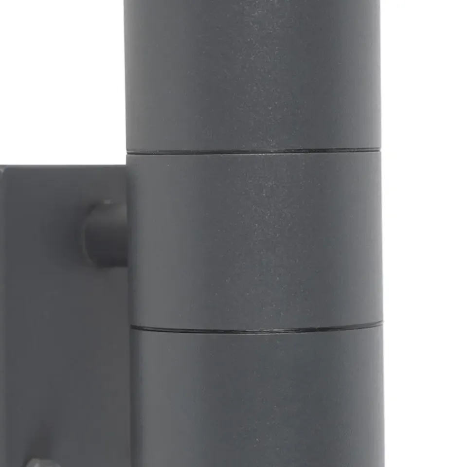 QAZQA buitenlampen met sensor duo grijs gu10 New