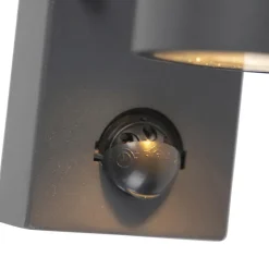 QAZQA buitenlampen met sensor duo grijs gu10 New