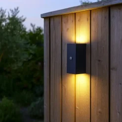 QAZQA buitenlampen met sensor baleno zwart gu10 Outlet