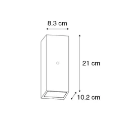 QAZQA buitenlampen met sensor baleno zwart gu10 Outlet