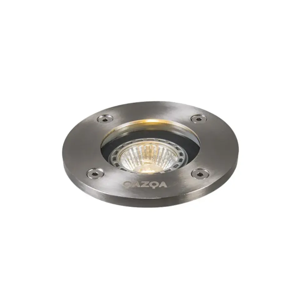 QAZQA grondspots basic zilverkleurig gu10 Hot