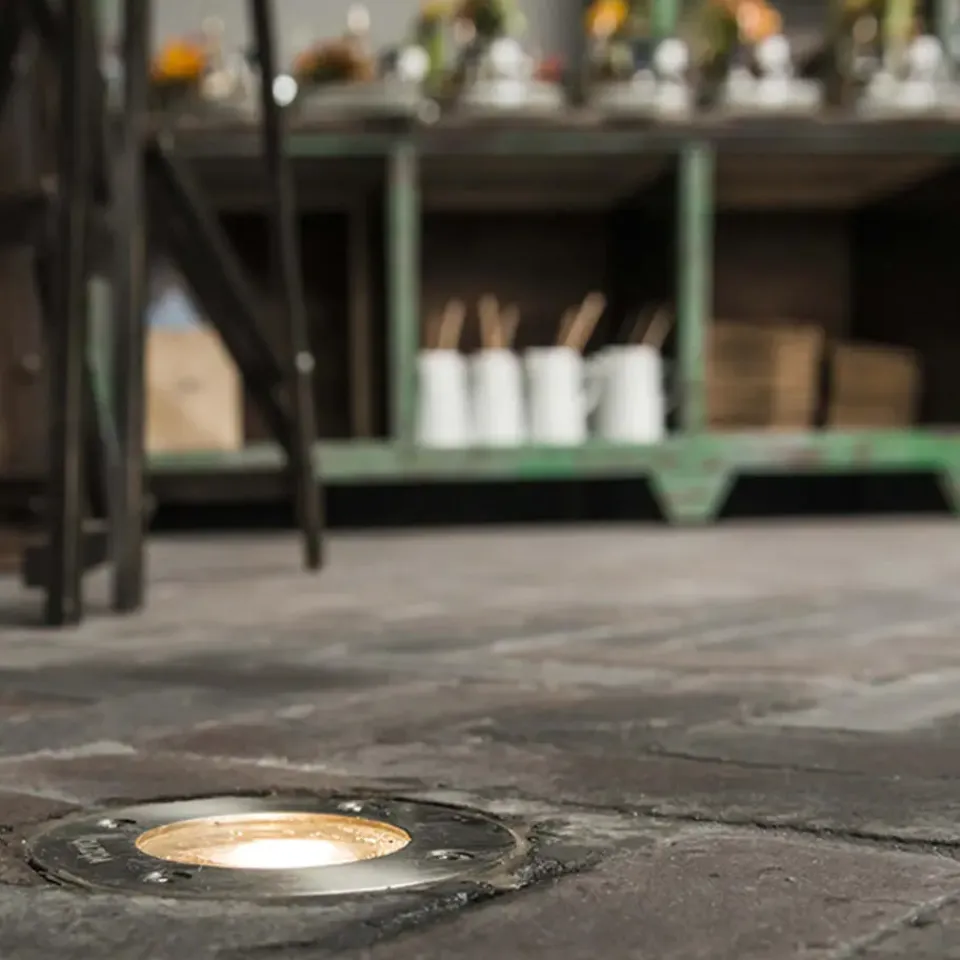 QAZQA grondspots basic zilverkleurig gu10 Hot