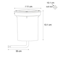 QAZQA grondspots delux zwart gu10 New