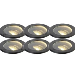 QAZQA grondspots delux zwart gu10 Outlet