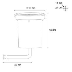 QAZQA grondspots delux zwart gu10 Sale