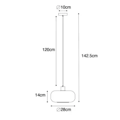 QAZQA hanglampen bizle beige e27 Best