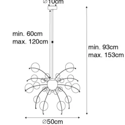 QAZQA hanglampen explode goudkleurig g9 New