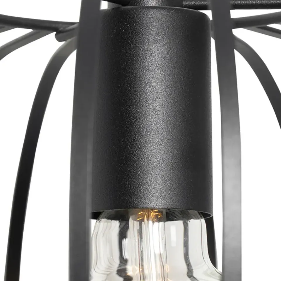 QAZQA hanglampen johanna zwart e27 Online