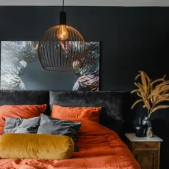 QAZQA hanglampen wire zwart e27 Hot