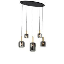 QAZQA hanglampen zuzanna grijs e27 Sale