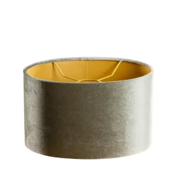 QAZQA lampenkappen cilinder velours groen Sale