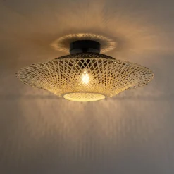 QAZQA plafondlampen buiten rina crème e27 Hot