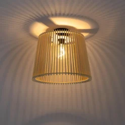 QAZQA plafondlampen buiten jayla crème e27 Hot