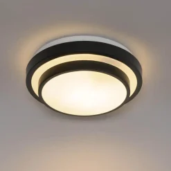 QAZQA plafondlampen buiten walden zwart e27 Outlet