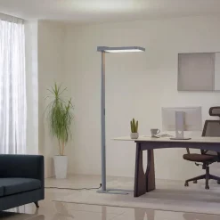 QAZQA Professional vloerlampen guzo grijs geïntegreerde led Outlet
