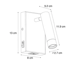 QAZQA Professional wandlampen croft zwart g9 Best