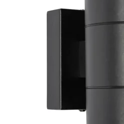 QAZQA Professional wandlampen buiten duo zwart gu10 Sale