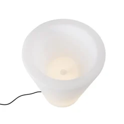 QAZQA staande buitenlampen verano wit e27