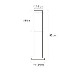 QAZQA staande buitenlampen rox bronskleurig e27 Outlet