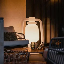 QAZQA staande buitenlampen storm wit e27 New