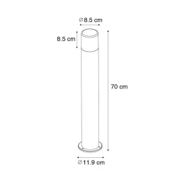 QAZQA staande buitenlampen odense zwart e27 Best