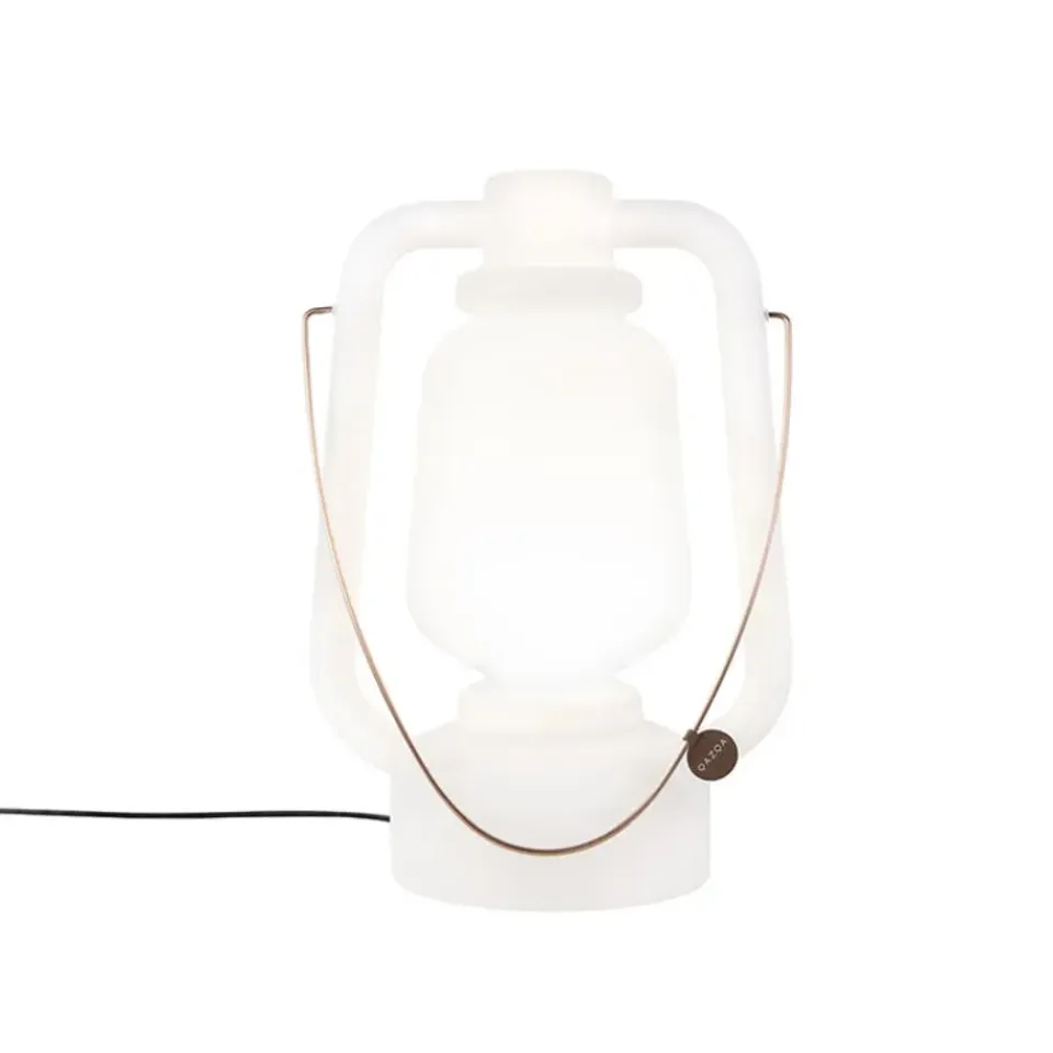 QAZQA staande buitenlampen storm wit e27