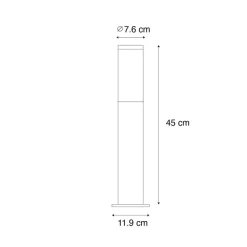 QAZQA staande buitenlampen rox zwart e27 Online