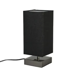 QAZQA tafellampen milo tl zwart e14 New